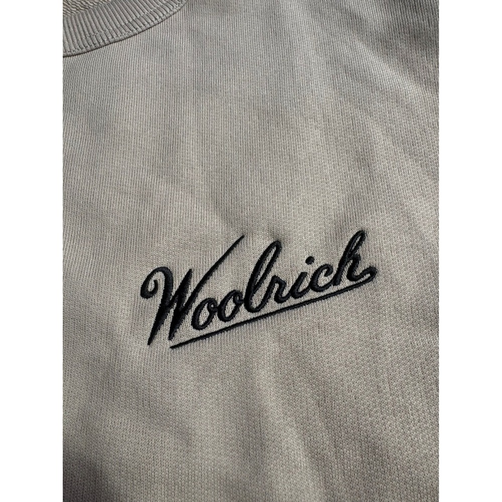 Woolrich Mens XXL Tan Beige Hiking Boot Graphic Logo Crewneck Sweatshirt - Picture 3 of 7